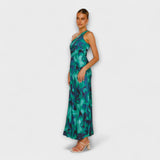 Sienna - Elegantne Maxi Obleke z Odkritim Izrezom.