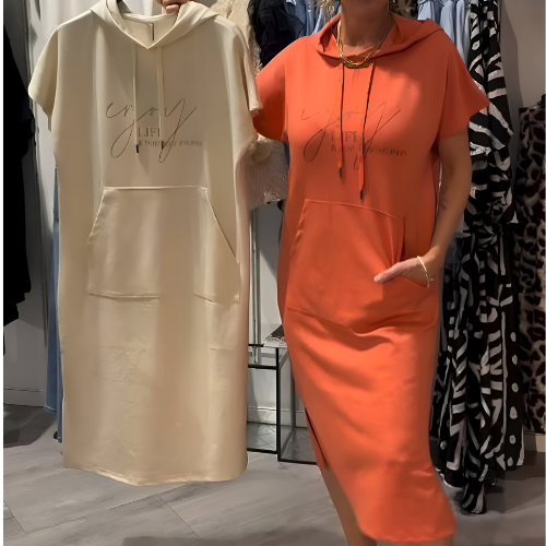 Sásquia - Casual obleka s kapuco