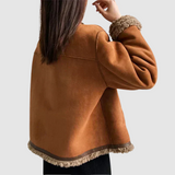 Katarina – Elegantni zimski plašč z udobno toplo podlogo.