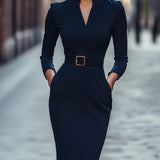 Iara - Elegantna črna obleka