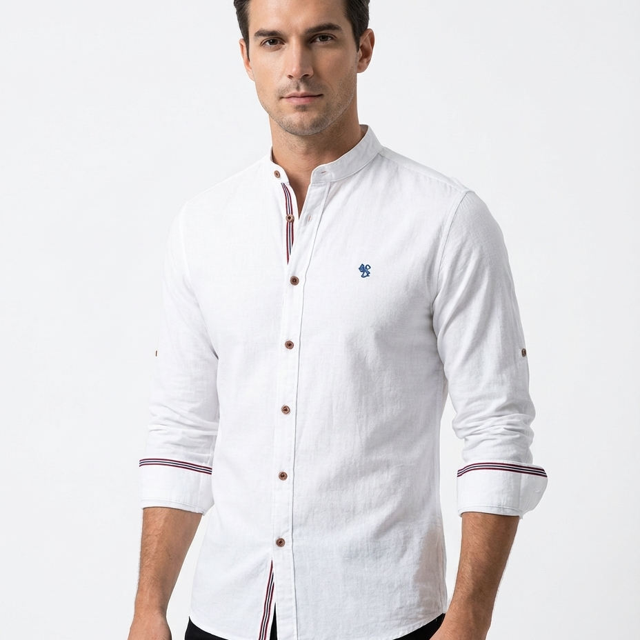 Tobias™ | Moderna moška majica s podolgimi rokavi in polo ovratnikom