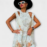 Lottie - Elegantna Maxi Obleka s Čipko Kelly