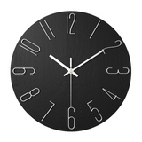 Stylish modern wall clock for an elegant living room