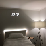 Eleganten 3D LED digitalni stenski ura za moderno eleganco