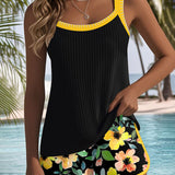 Miriam | Elegant Two-Piece Tankini Set
