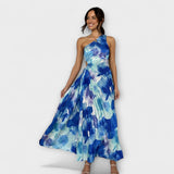 Sienna - Elegantne Maxi Obleke z Odkritim Izrezom.