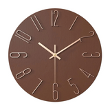 Stylish modern wall clock for an elegant living room