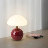Moderna elegantna LED namizna svetilka v obliki gobe za stilno vzdušje