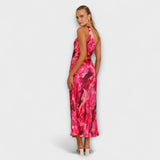 Sienna - Elegantne Maxi Obleke z Odkritim Izrezom.