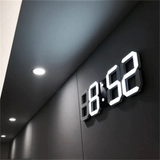 Eleganten 3D LED digitalni stenski ura za moderno eleganco