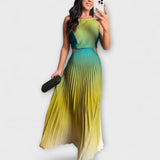 Haven - Elegantna Maxi Oblačila brez Rokavov s Tie-Dye Motivi