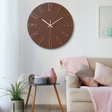 Stylish modern wall clock for an elegant living room