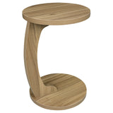 Stylish Solenea C-shaped round side table for a modern interior