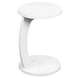 Stylish Solenea C-shaped round side table for a modern interior