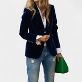 Andrea – Elegant Velvet Blazer