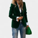 Andrea – Elegant Velvet Blazer