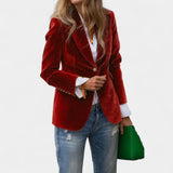 Andrea – Elegant Velvet Blazer