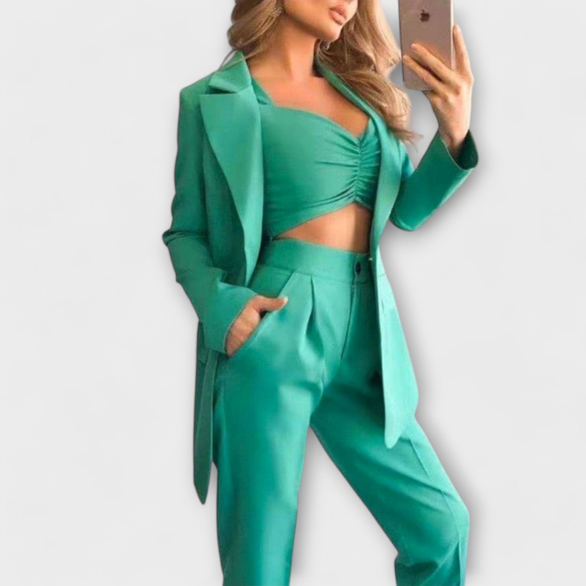 Selina - Set s trojdelnim blazerjem