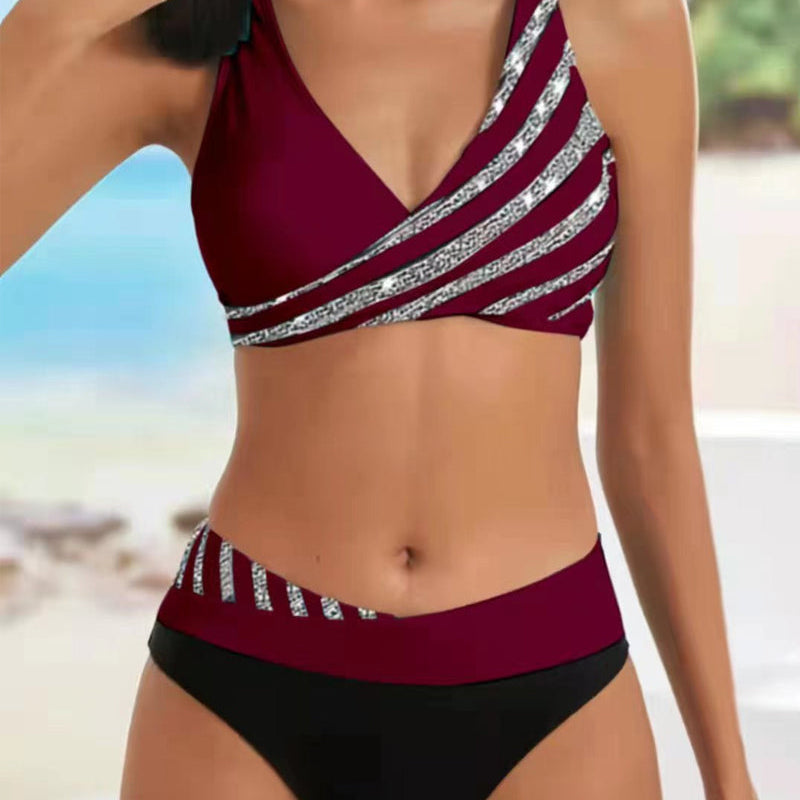 Mona | Bikini s toplimi tonami in vzorcem