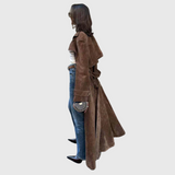 Veronika – Elegant Suede Trench Coat