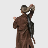 Veronika – Elegant Suede Trench Coat