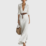 Thames – Elegantní Maxi Zavinovací Šaty