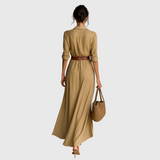 Thames – Elegantní Maxi Zavinovací Šaty