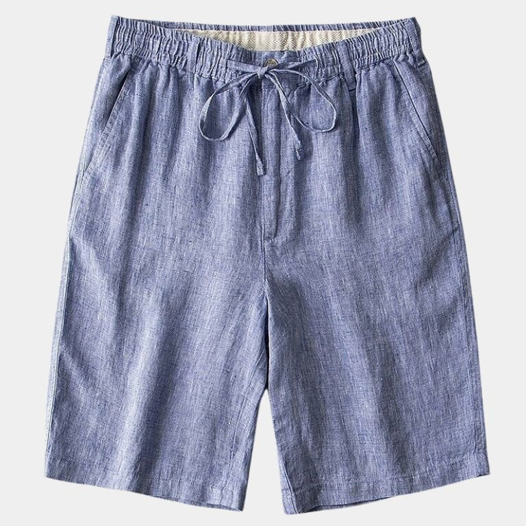 Mikkel™ | Sivi Laneni Šortsi