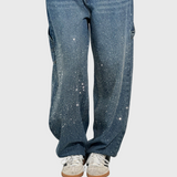 Adelina - Ženske balonaste carpenter jeans