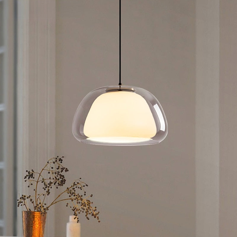 Sodobne LED viseče luči z nastavljivim steklenim pokrovom - Eleganten in prilagodljiv dizajn