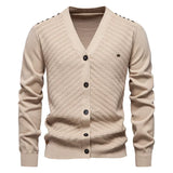 Schneider™ | Moški topel cardigan z V-izrezom