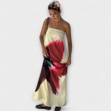 Elegantne brezramenske maxi obleke z off-shoulder dizajnom