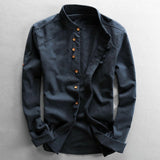 Srajca - Visoki Ovratnik Vintage Gumb