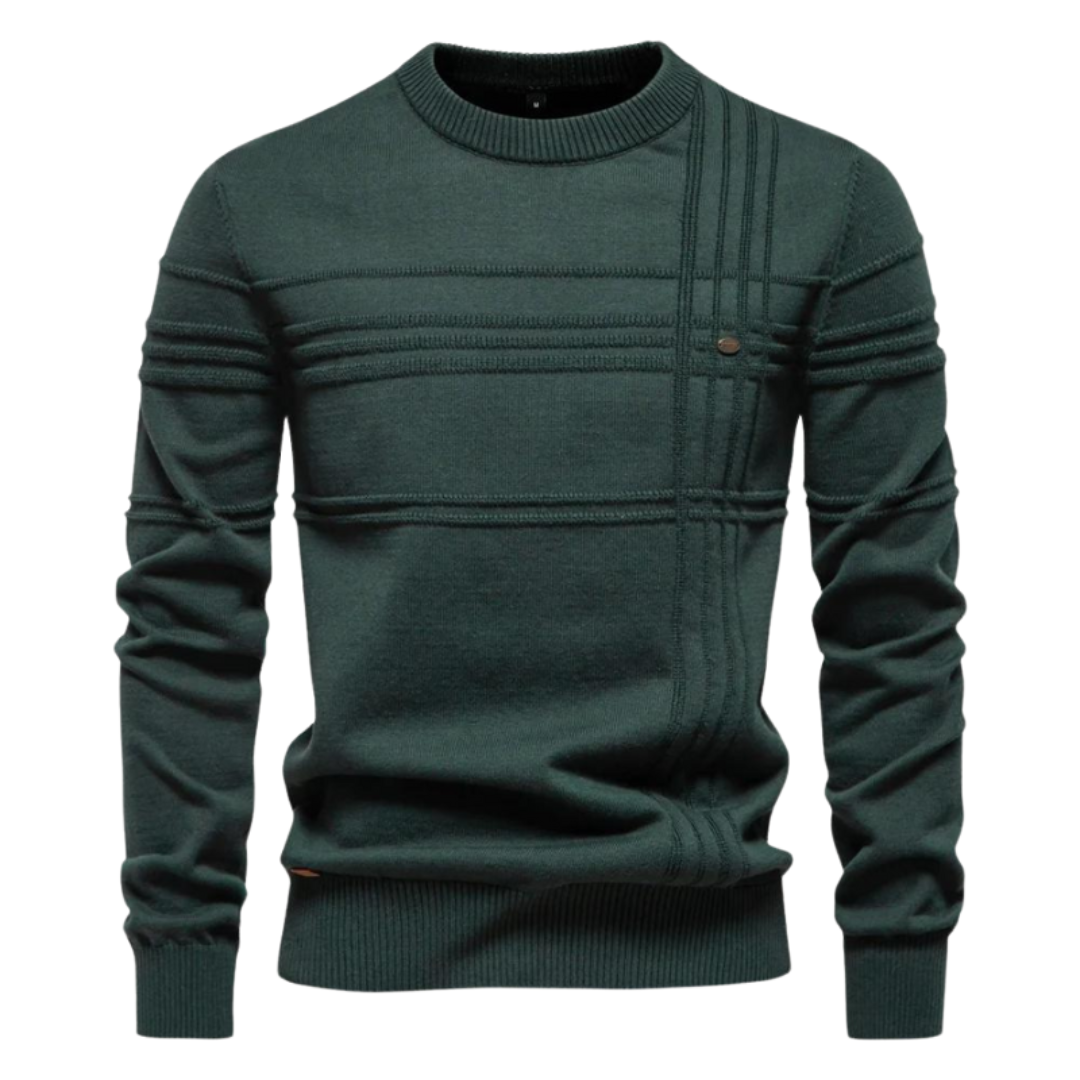 Otterberg™ | Meeste kampsun rombimustriga