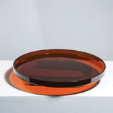 Eleganten akrilni pladenj za serviranje za dekoracijo in moderno predstavitev
