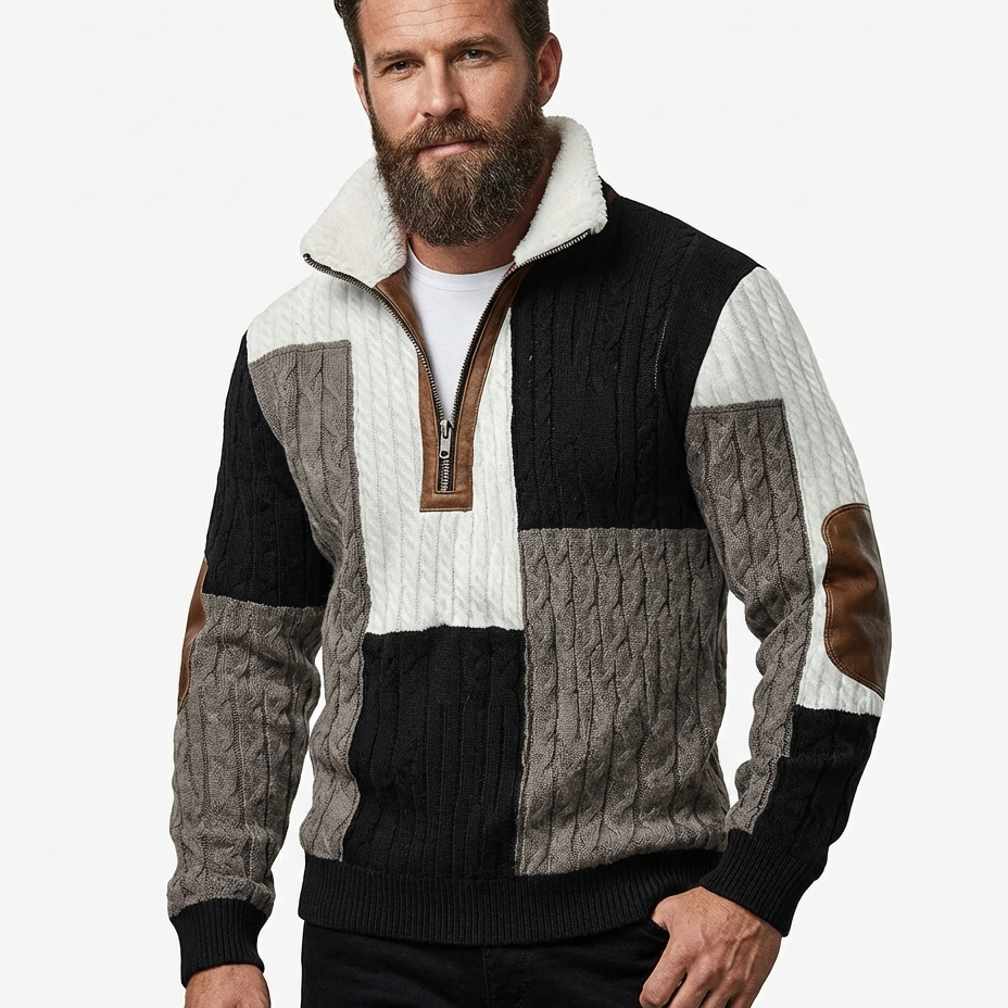 Will™ - Eleganten in udoben moški pulover z toplim flis ovratnikom