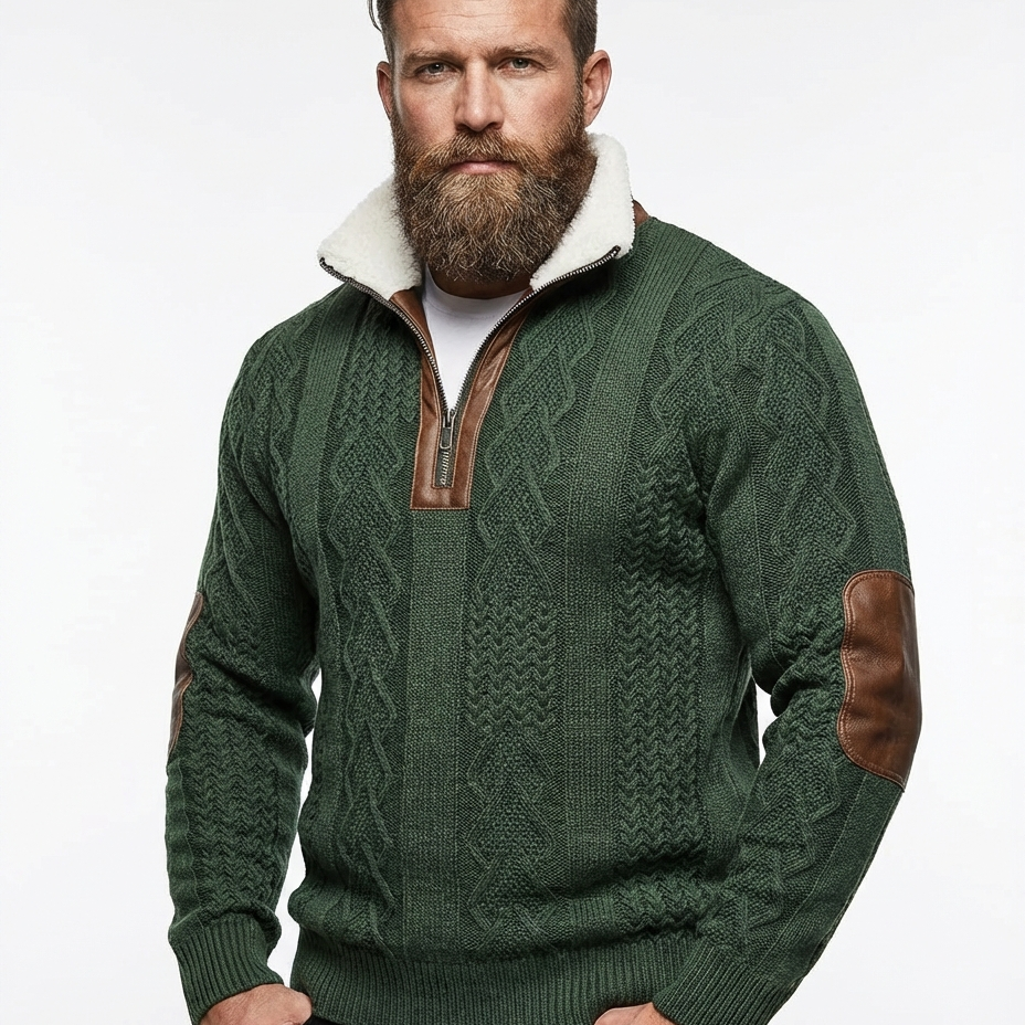 Will™ - Eleganten in udoben moški pulover z toplim flis ovratnikom