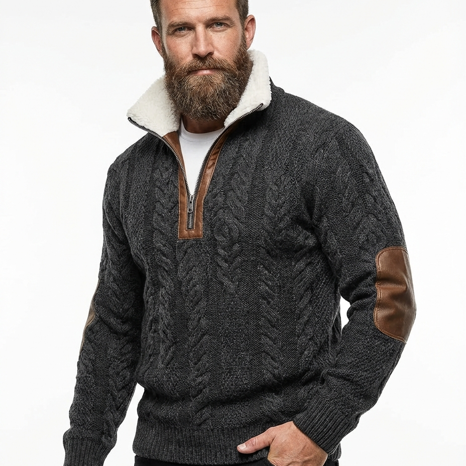 Will™ - Eleganten in udoben moški pulover z toplim flis ovratnikom