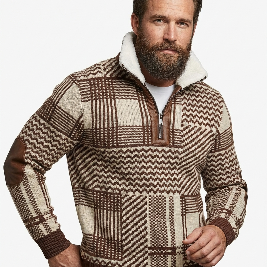 Will™ - Eleganten in udoben moški pulover z toplim flis ovratnikom