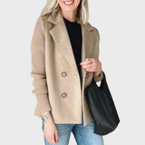 Emma - Elegantní blazer s pletenými rukávy