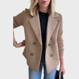 Emma - Elegantní blazer s pletenými rukávy