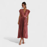 Eduarda - Elegantna Midi Obleka