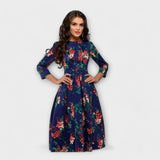 Retrozo - Elegantna obleka do polovice mečic
